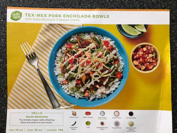 Finished Tex-Mex Pork Enchilado Bowls